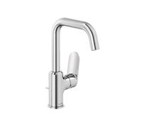 Kludi X1 - Grifo de lavabo con desagüe, con caño giratorio, cromo 320270575