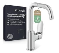 Kludi X1 - Grifo de lavabo con caño giratorio, cromo 320280575