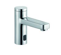 KLUDI ZENTA SL E Grifo electrónico de columna, altura de salida 75 mm, accionado por pilas, cromo, 3810505