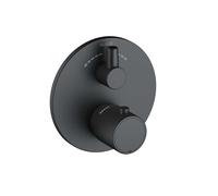 Kludi Zenta SL - Grifo termostático empotrado para 2 dispositivos, negro mate 388103945