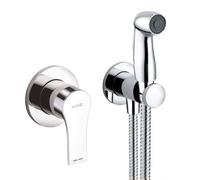 Kludi Zenta SL - Juego de grifo monomando empotrado con ducha de bidé, cormo 489990565
