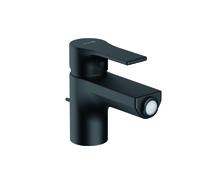 KLUDI ZENTA SL Mezclador monomando para bidé, montaje en orificio único, altura de caño 70 mm, 485303965, Color: negro mate