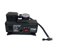 Kmt style - Compresor de Aire Eléctrico 2 en 1 Para Mechero de Coche 12V y Corriente 230V, 250 PSI, 72 W, Bomba de aire Portatíl, Inflador Eléctrico Para Inflar Ruedas de Coche Bicicleta y Pelotas