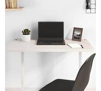 KMUNGDWG Tablero de madera maciza de pino blanco, 80 x 40 x 2,5 cm, escritorio con 2 agujeros para cable, esquinas redondeadas, lacado, para mesa de oficina, mesa de café o tablero de muebles
