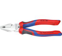 KNIPEX Alicate universal de fuerza cromado con mangos confort 180 mm, 02 05 180