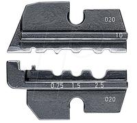 KNIPEX Mordaza intercambiable para terminales no aislados de tubo y de compresión, así como conectores no aislados de tope y de compresión, 97 49 10