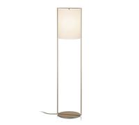 Knapstein Lámpara pie Alva efecto bronce pantalla blanco dim
