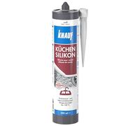 Knauf Silicona de cocina - Silicona neutra para alimentos (300 ml) en blanco (blanco) para juntas de cocina
