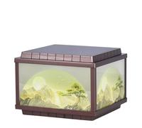 KNBVFHG Farola Decorativa De Jardín De Superficie Plana Luminaria Solar LED Para Exteriores 1 Paquete De Luces De Columna De Mesa Impermeables Faro De Pilar De Pared Cuadrado Clásico Para Pasarela