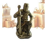Knight Decor - Figura de caballero medieval de resina de soldado, para el hogar, oficina, jardín, oficina ejecutiva, estudio, biblioteca