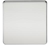Knightsbridge SF8350PC - 1-Gang, Sin Tornillos Placa Ciega - Cromo Pulido