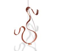 Knikerboker Curve colgante LED 1 luz pan de cobre