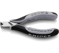Knipex 64 02 115 ESD, Cortacables manual, , Acero inoxidable, 1,6 cm, 2 mm, Cumple con las normas DIN ISO 9654 y DIN EN 61 340-5, 130 mm