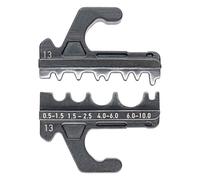 KNIPEX 97 39 13: Matriz de crimpado para terminales, tubos y conectores sin aislamiento, según las normas DIN 46234 y DIN 46235, así como para conectores sin aislamiento, de empalme y de presión, segú