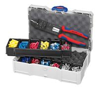 KNIPEX 97 90 25 Juego De Crimpado Para Conectores De Cable Con Alicates De Pelar