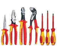 Knipex 989826us - Destornillador 1000 V con aislamiento de alta Apalancamiento alicates, cortadores, comercial y destornillador Juego de herramientas para