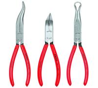 KNIPEX - 9K 00 80 12 US Tools - Juego de herramientas de punta larga de 3 piezas (38 31 200, 38 71 200, 38 91 200) (9K008012US) Rojo