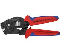 Knipex Alicate autoajustable 97 53 09 para crimpar punteras huecas 190 mm mangos multicomponente
