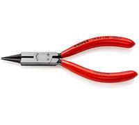 KNIPEX Alicate de boca redonda con filos de corte (Alicate para joyería) con cartulinas autoservicio recubiertos de, 19 01 130 SB