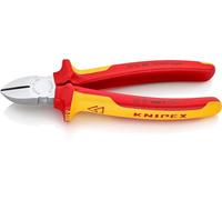 Knipex Alicate de corte diagonal 70 06 180 – 180 mm cromado, aislados VDE, fundas multicomponentes