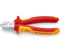KNIPEX Alicate de corte diagonal cromado aislados con fundas multicomponentes, según norma VDE 160 mm, 70 06 160