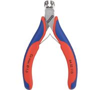 Knipex Alicate de corte frontal 64 52 115 para electrónica, 115 mm, con mangos multicomponente