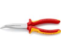KNIPEX Alicate de montaje (alicate de boca cigüeña) cromado aislados con fundas multicomponentes, según norma VDE 200 mm, 26 26 200