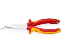 KNIPEX Alicate de montaje (alicate de boca cigüeña) en blister cromado Aislado con fundas multicomponente, homologado por VDE; con, 26 26 200 T BK