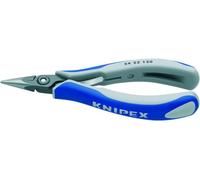 KNIPEX Alicate de precisión de montaje para electrónica con mangos multicomponente 130 mm, 34 22 130