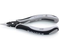 KNIPEX Alicate de precisión de montaje para electrónica ESD con mangos multicomponente 130 mm, 34 52 130 ESD