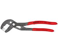 KNIPEX Alicate para abrazaderas Click con cartulinas autoservicio Mangos plasticos por inmersión antideslizantes 180, 85 51 180 C SB