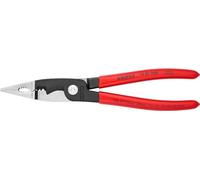 KNIPEX Alicate para instalaciones eléctricas con cartulinas autoservicio recubiertos de plástico 200 mm, 13 81 200 SB