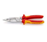 Knipex Alicate para instalaciones eléctricas 13 96 200 – cromado, aislado VDE 200 mm
