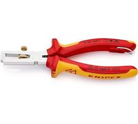 KNIPEX Alicate pelacables Con muelle de apertura universal cromado Aislado con fundas multicomponente, homologado por VDE; con anilla de, 11 06 160 T