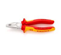Knipex alicate universal con cartulinas autoservicio cromado aislados