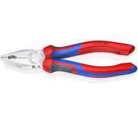 KNIPEX Alicate universal con cartulinas autoservicio cromado con mangos confort 180 mm, 03 05 180 SB