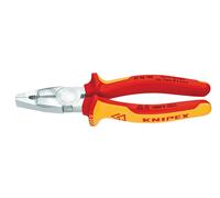 Knipex alicate universal cromo vanadio cromado, aislados con fundas mu