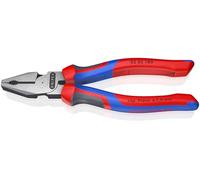 Knipex Alicates universales Kraft 02 02 180, mangos de confort, rojo 180 mm
