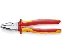Knipex Alicate universal de fuerza 02 06 225 – cromado, aislado VDE 225mm, fundas multicomponentes