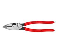 KNIPEX Alicate universal de fuerza "Lineman" modelo americano con cartulinas autoservicio Mangos plasticos por, 09 11 240 SB