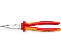 KNIPEX Alicate universal en punta con cartulinas autoservicio cromado aislados con fundas multicomponentes, según norma VDE 185 mm, 08 26 185 SB