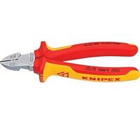 Knipex alicates de corte diagonal con función de pelacables cromado,