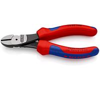 KNIPEX Alicates de corte diagonal de fuerza con cartulinas autoservicio con mangos multicomponente 140 mm, 74 02 140 SB