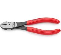 KNIPEX Alicates de corte diagonal de fuerza con cartulinas autoservicio Negro atramentado recubiertos de plástico 160 mm, 74 01 160 SB