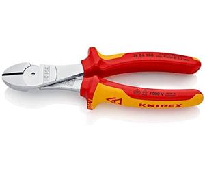 Knipex alicates de corte diagonal de fuerza cromado aislados con funda