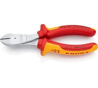 KNIPEX Alicates de corte diagonal de fuerza cromado aislados con fundas multicomponentes, según norma VDE 160 mm, 74 06 160