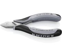 Knipex Alicates de corte diagonal 77 42 115 ESD, 115 mm, art. machihembrada, mangos multicomponente