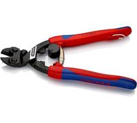 KNIPEX CoBolt Cortabulones compacto en blister con fundas esbeltas en dos componentes, con anilla de fijación, 71 22 200 T BK