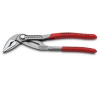 KNIPEX Cobra ES Tenaza de agarre pico loro extra esbelta con cartulinas autoservicio Mangos plasticos por inmersión, 87 51 180 SB