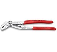 KNIPEX Cobra Tenaza de agarre pico loro con cartulinas autoservicio cromado Mangos plasticos por inmersión antideslizantes 250 mm, 87 03 250 SB